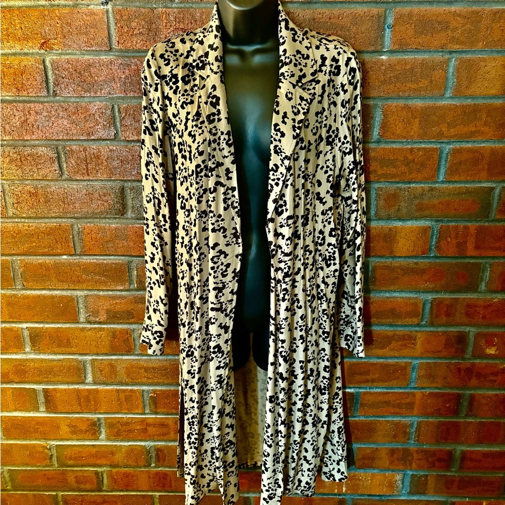 Premise Cheetah Print Jacket/Duster Sz Small